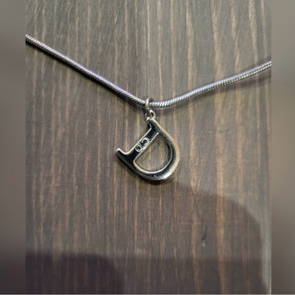 Christian Dior D Pendant Necklace (silver) - Picture 2 of 4